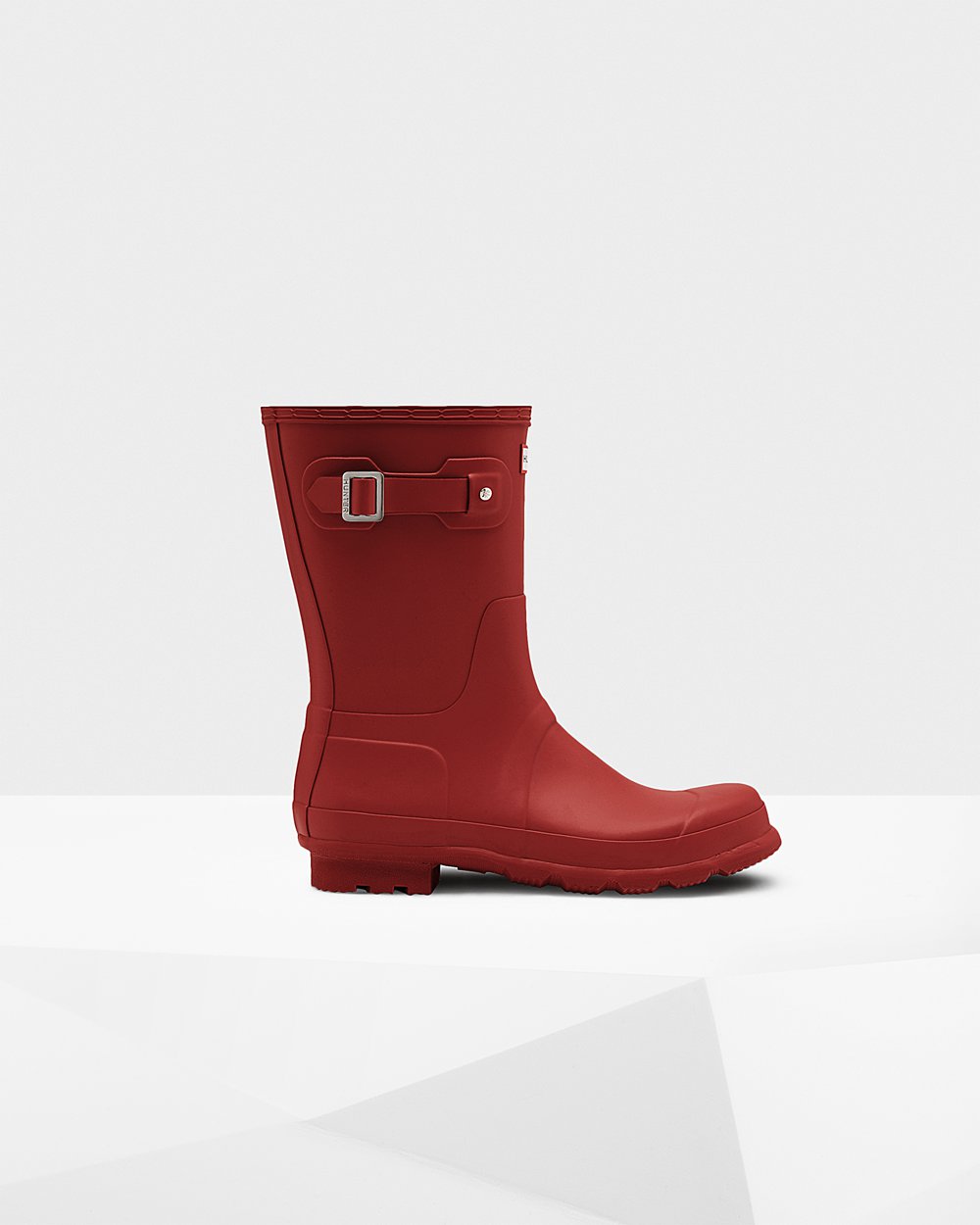 Mens Hunter Original - Short Rain Boots Red - 2879-MCZNF